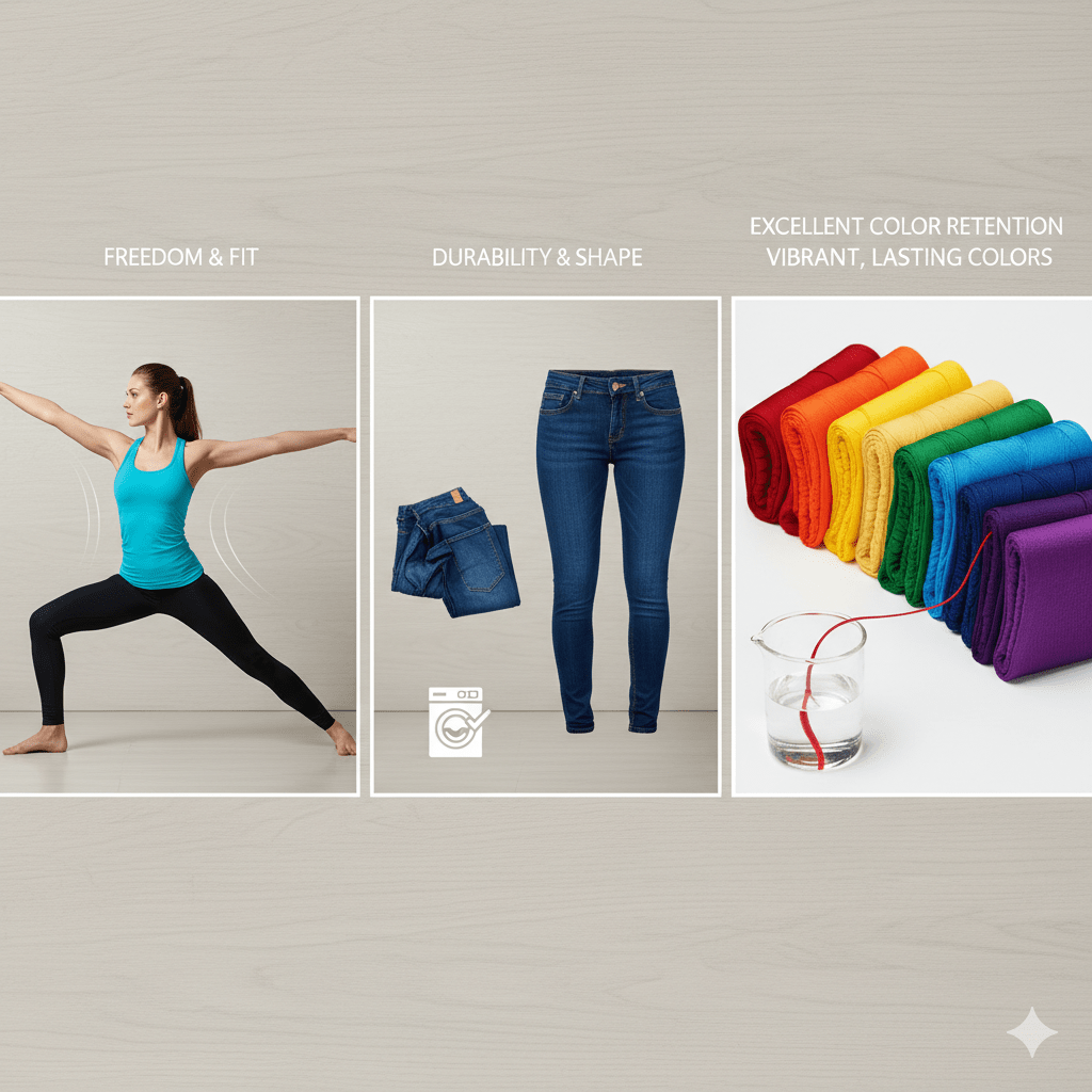 Benefits of Using Covered Elastic Yarn