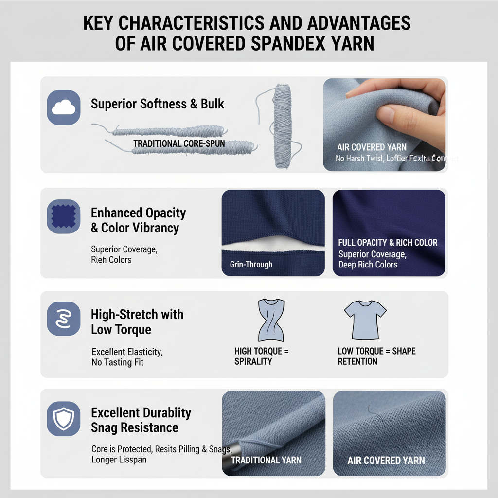 Key Characteristics and Advantages of Air Covered Spandex Yarn