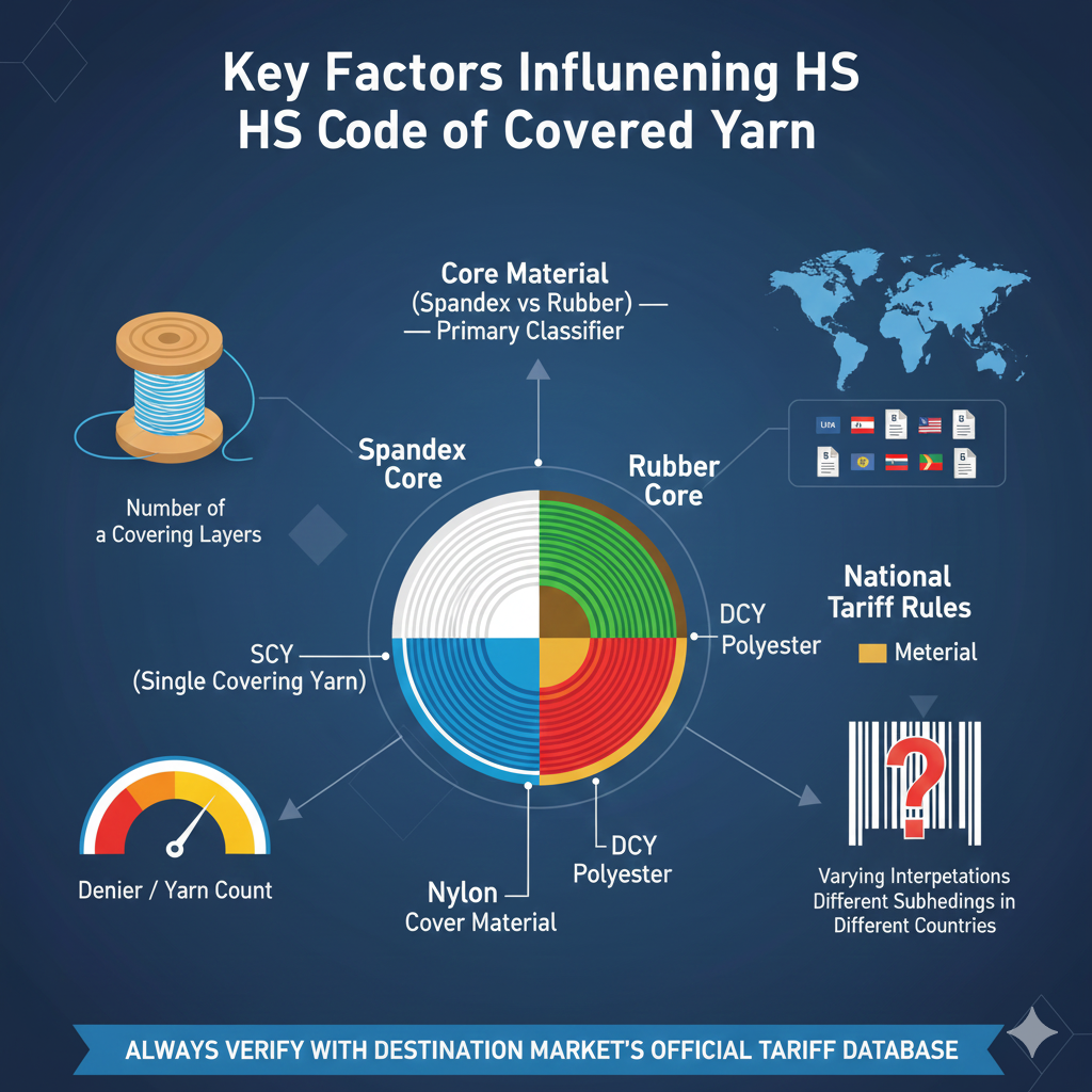 Key Factors Influencing the HS Code of Covered Yarn