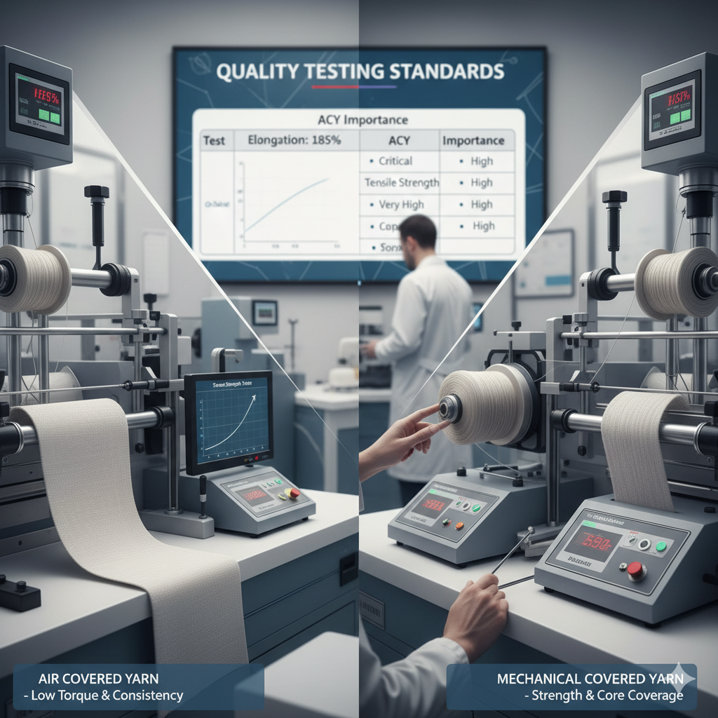 Quality Testing Standards for Air Covered Yarn and Mechanical Covered Yarn