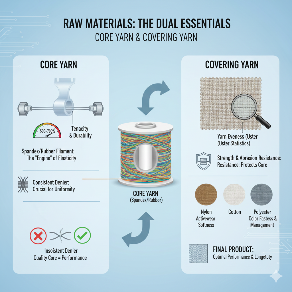 Raw Materials ffect-covered yarn quality