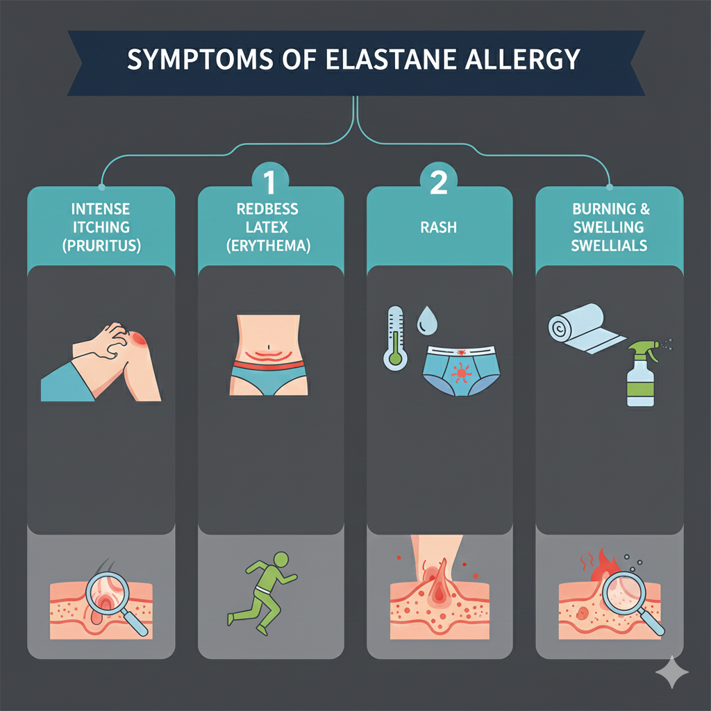 Symptoms of Elastane Allergy